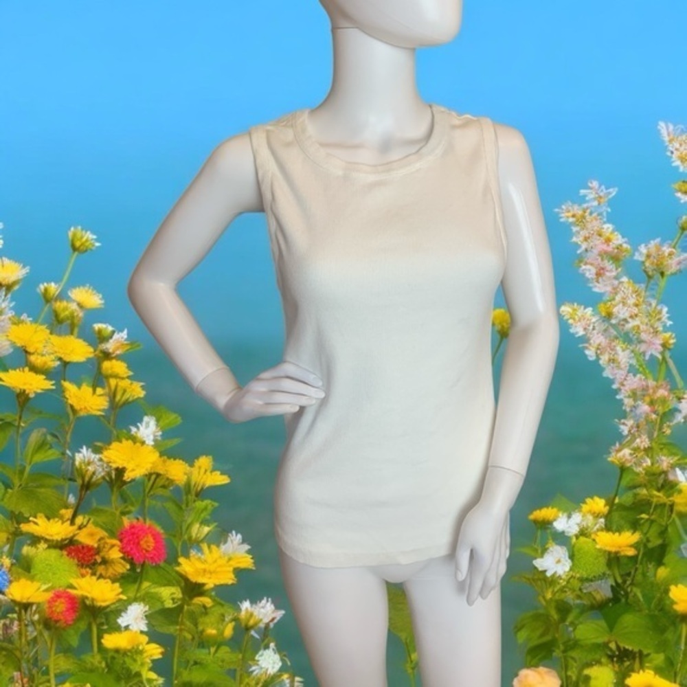 Anthropologie White Tank Top
